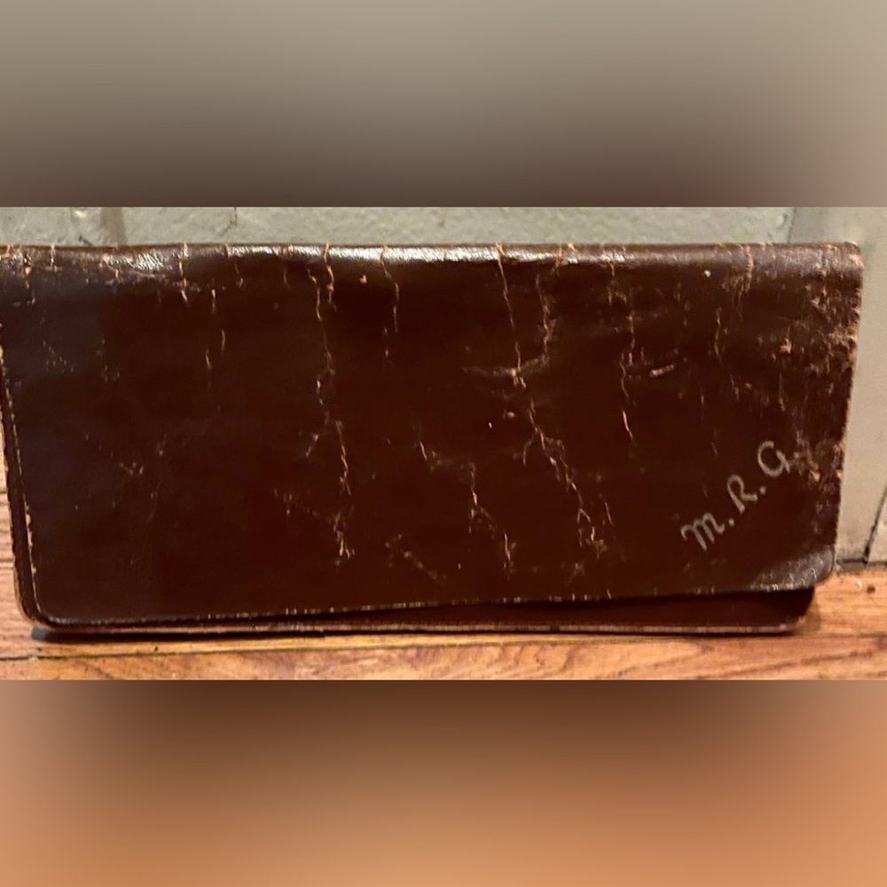 Vintage RUMPP Leather Organizer Brown